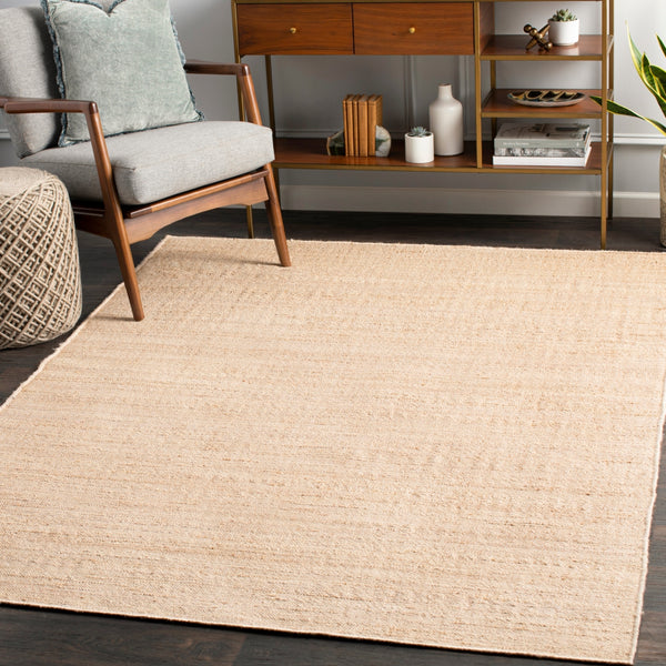 Evora EVO-2300 Cottage Jute Rug EVO2300-81012 Wheat, Khaki 100% Jute 8'10" x 12'