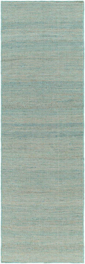 Evora EVO-2302 Cottage Jute Rug EVO2302-268 Sage, Teal, Aqua 100% Jute 2'6" x 8'