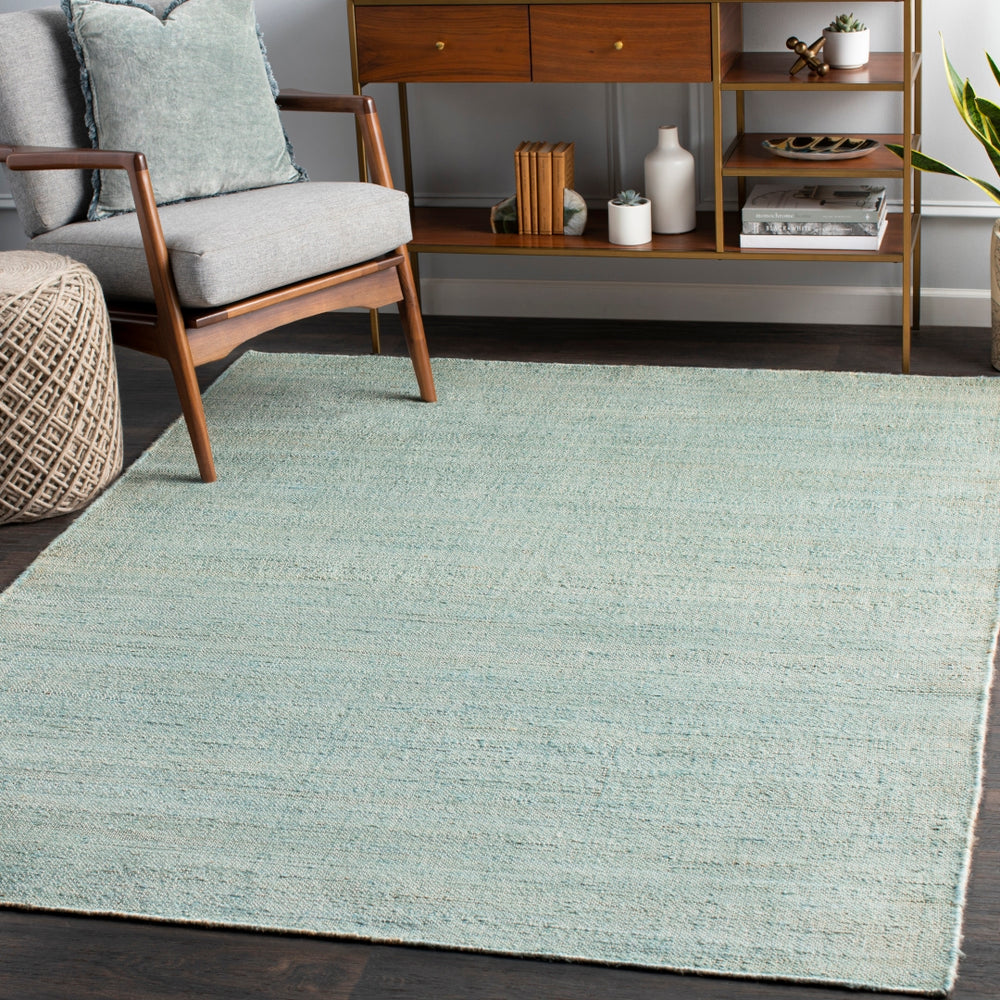 Evora EVO-2302 Cottage Jute Rug EVO2302-81012 Sage, Teal, Aqua 100% Jute 8'10" x 12'