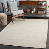 Evora EVO-2303 Cottage Jute Rug EVO2303-81012 Khaki, Beige 100% Jute 8'10" x 12'