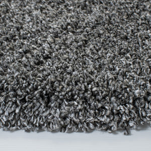 Evolution Shag 500 Evolution Shag 520 Shags Power Loomed Polypropylene Rug Dark Grey