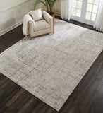 Nourison Ellora ELL02 Tribal Handmade Knotted Indoor only Area Rug Stone 8'6" x 11'6" 99446385123