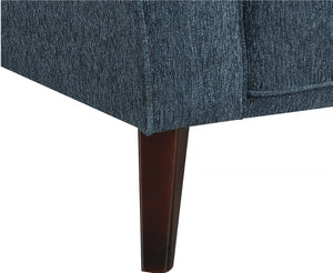 Porter Designs Percy Soft Microfiber Contemporary Chair Blue 01-33C-03-5311