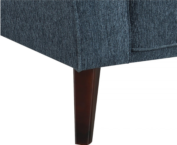 Porter Designs Percy Soft Microfiber Contemporary Chair Blue 01-33C-03-5311