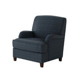 Fusion 01-02-C Transitional Accent Chair 01-02-C Theron Indigo Accent Chair