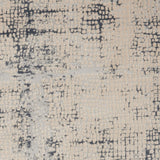 Nourison Rustic Textures RUS06 Painterly Machine Made Power-loomed Indoor Area Rug Ivory/Blue 7'10" x 10'6" 99446476388