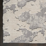 Nourison Textured Contemporary TEC01 Contemporary Machine Made Power-loomed Indoor Area Rug Ivory/Grey 8'10" x 11'10" 99446038432