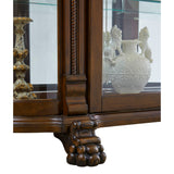 Pulaski Furniture Lighted Curved Front 4 Shelf Curio Cabinet in Maple Brown 102003-PULASKI 102003-PULASKI