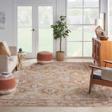 Nourison Petra PTR01 Persian Machine Made Power-loomed Indoor only Area Rug Rust 9'3" x 12'7" 99446027009