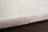 Nourison Sleek Textures SLE01 Machine Made Power-loomed Indoor Area Rug Ivory/Grey 9'3" x 12'9" 99446711380