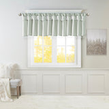 Madison Park Emilia Transitional Lightweight Faux Silk Valance With Beads MP41-4455