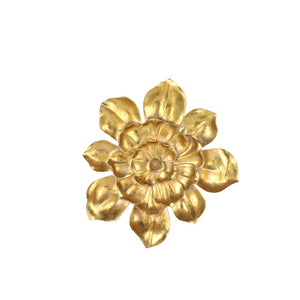 Sagebrook Home Glam Resin 23" Wall Flower, Gold 14668-01 Gold Polyresin
