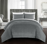Chyna Grey Queen 3pc Comforter Set