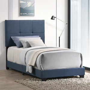 Intercon Devlin Modern Contemporary Upholstered Twin Bed UB-BR-DVLTWN-DEN-C UB-BR-DVLTWN-DEN-C