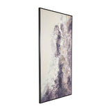 Sagebrook Home Contemporary 36x72 Handpainted Abstract Canvas, Gray 70169 Gray Polyester Canvas