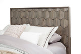 Alpine Furniture Shimmer Queen Panel Bed, Antique Grey 6600-01Q Antique Grey Pine Solids & Veneer 64 x 87.5 x 54