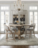 Hooker Furniture Boheme Traditional-Formal Ascension 60in Wood Round Dining Table in Poplar and Hardwood Solids with White Oak Veneers with Resin 5750-75213-MWD