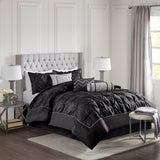 Laurel Shabby Chic 100% Polyester Polyoni Pieced Tufted 7Pcs Comforter Set