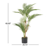 Troup 3' x 2.5' Artificial Palm Tree, Green Noble House