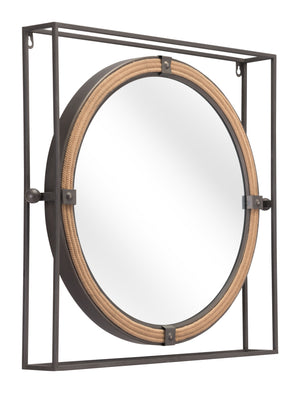 Zuo Modern Capell Steel, MDF, Glass Modern Commercial Grade Mirror Gray Steel, MDF, Glass