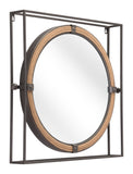 Capell Steel, MDF, Glass Modern Commercial Grade Mirror