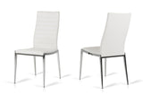 VIG Furniture Libby - Modern White Leatherette Dining Chair (Set of 2) VGEWF3195AB-WHT