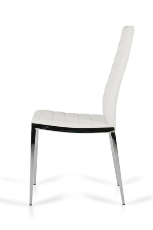 VIG Furniture Libby - Modern White Leatherette Dining Chair (Set of 2) VGEWF3195AB-WHT