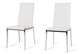 VIG Furniture Libby - Modern White Leatherette Dining Chair (Set of 2) VGEWF3195AB-WHT