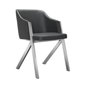 VIG Furniture Darcy - Modern Grey Leatherette Dining Chair (Set of 2) VGEWF3202BB-GRY