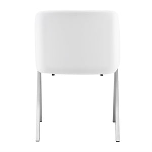 VIG Furniture Modrest Darcy Modern White Leatherette Dining Chair (Set of 2) VGEWF3202BF-WHT