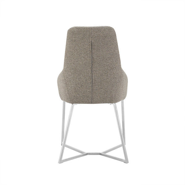 VIG Furniture Stark - Modern Light Grey Fabric Dining Chair (Set of 2) VGEWF3209AA