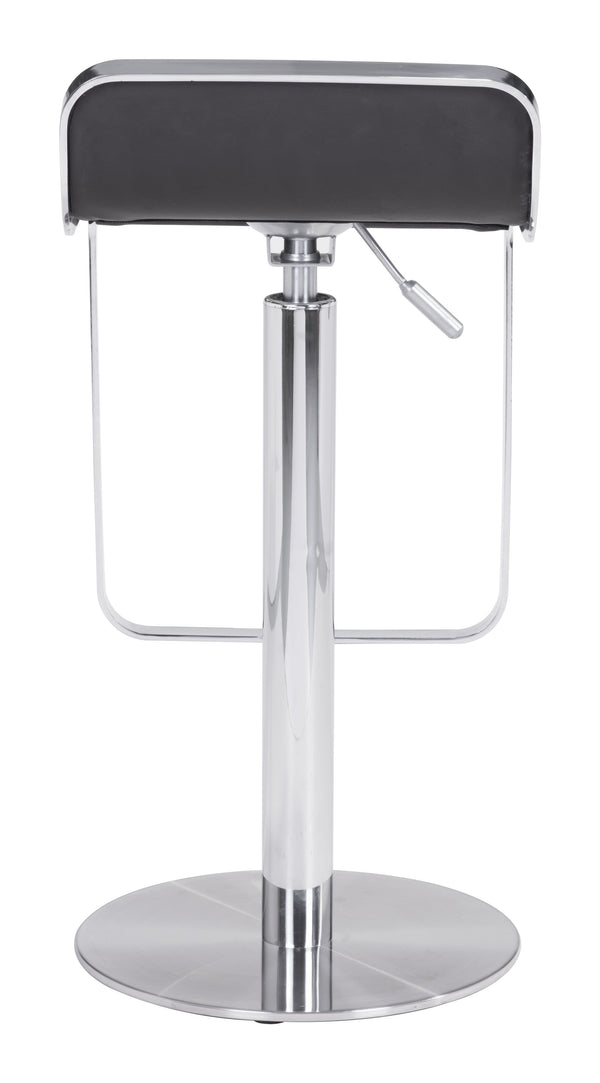 Zuo Modern Equino 100% Polyurethane, Plywood, Steel Modern Commercial Grade Barstool Espresso, Chrome 100% Polyurethane, Plywood, Steel