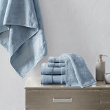 Madison Park Signature Turkish Transitional 100% Cotton 6Pcs Bath Towel Set MPS73-416