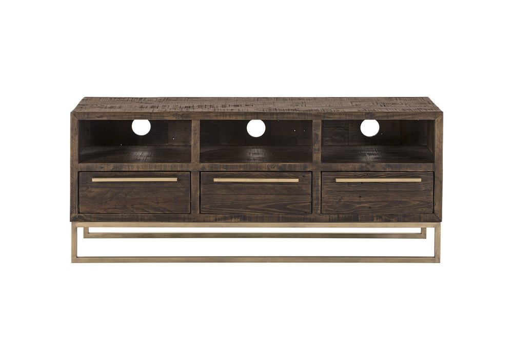 Alpine Furniture Monterey TV Console MON-04 Smokey Taupe Reclaimed Pine & Plywood 52 x 16 x 22