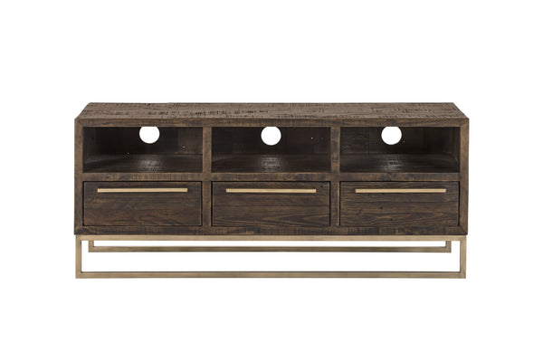 Alpine Furniture Monterey TV Console MON-04 Smokey Taupe Reclaimed Pine & Plywood 52 x 16 x 22