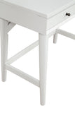 Alpine Furniture Flynn Mini Desk, White 966-W-65 White Mahogany Solids & Okoume Veneer 36 x 20 x 31