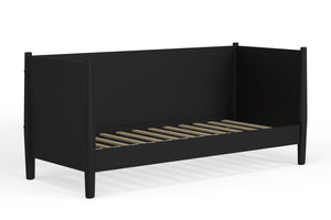 Alpine Furniture Flynn Mid Century Modern Twin Size Day Bed, Black 966BLK-09T Black Mahogany Solids & Veneer 44 x 82 x 35