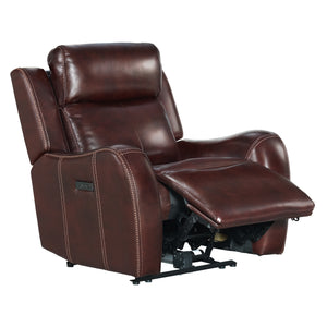 Intercon Wainwright Contemporary Dual-Power Recliner | Reddish Brown WW-RC-140DPR-RBN-C WW-RC-140DPR-RBN-C