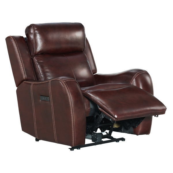 Intercon Wainwright Contemporary Dual-Power Recliner | Reddish Brown WW-RC-140DPR-RBN-C WW-RC-140DPR-RBN-C