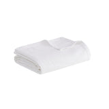 Gauze Casual 100% Cotton Solid Gauze Blanket in White
