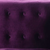 Dafna Purple Velvet Club Chair