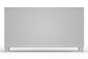 Alpine Furniture Stapleton 6 Drawer Dresser, White 2090-03 White Mahogany Solids & Veneer 61 x 20 x 34