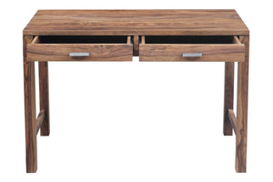 Porter Designs Urban Solid Sheesham Wood Contemporary Desk Natural 10-117-05-8058N