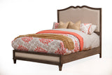 Charleston Queen Panel Bed w/Upholstered Head & Footboard, Antique Grey