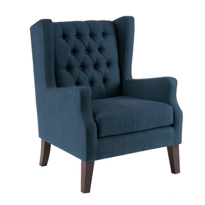 Maxwell Transitional Button Tufted Wing Chair