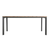 Westcott Outdoor Aluminum and Wood Dining Table