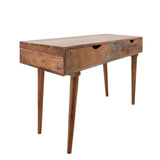 Sagebrook Home Contemporary 30" Wooden Writing Desk W/ 2 Drawers, Brown  Kd 15495 Brown Metal