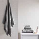 Madison Park Essentials Adrien Casual 100% Cotton Super Soft 6Pcs Towel Set MPE73-665