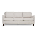 Noble House Dupont Contemporary 3 Seater Fabric Sofa, Beige and Espresso