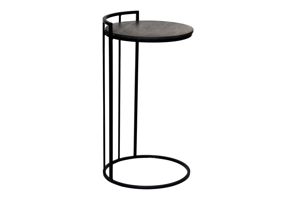 Porter Designs Alessio Solid Wood Transitional End Table Gray 05-194-08-0523